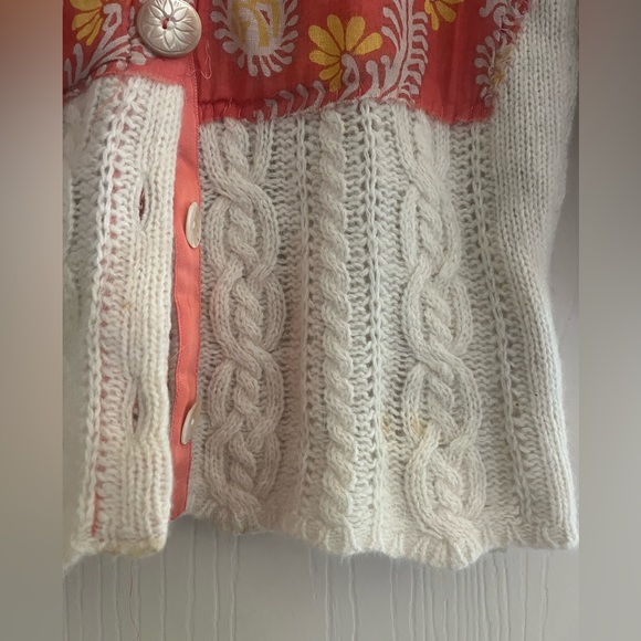 VTG Y2K Free People Gilmore Girls Lane Kim Cottagecore Retro Famous Cardigan - Picture 5 of 13